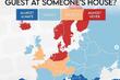Mapa gostoprimstva u Evropi: U kojim zemljama ćete dobiti hranu kao gost u nečijem domu?