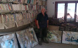 Iljaz Kamberi imao je više od 3.000 knjiga. Većina je oštećena u bujici