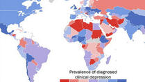 Zapanjujuća mapa: Stopa depresije širom svijeta