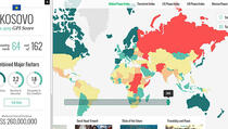 Ovo je mapa zemalja po miroljubivosti: Na kom smo mi mjestu