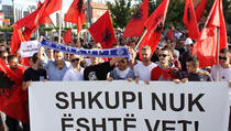 Protesti podrške Albancima u Makedoniji