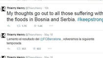 Thierry Henry poslao poruku podrške ljudima u BiH i Srbiji