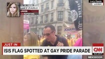 Zastavu sa seksualnim pomagalima na Paradi ponosa zamijenila s IDIL-ovom