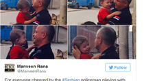 Srpski policajac koji grli sirijskog dječaka je Rexhep Arifi iz Preševa