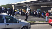 Teška saobraćajna nesreća na putu Priština - Kosovo Polje (FOTO/VIDEO)