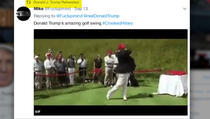 Trump objavio video na kojem golf lopticom pogađa Hillary Clinton 