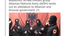 Prva naoružana poruka Albaniji i Kosovu: Ultimatum (VIDEO)