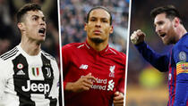 Danas izbor najboljeg fudbalera u Evropi: Van Dijk, Messi ili Ronaldo