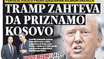 Blic otkriva: Trump zahtjeva da Srbija prizna Kosovo?