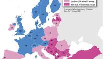 Hrvatska jedna od najsiromašnijih zemalja EU, od nje gora samo Bugarska