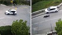 Snimak dvojice muškaraca kako guraju automobil postao hit