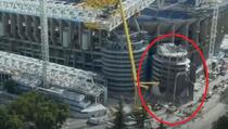 Pogledajte kako je izgledalo rušenje jednog od tornjeva stadiona Santiago Bernabeua