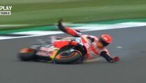 Težak pad Marqueza u Silverstoneu, Španac u potpunosti slupao motocikl