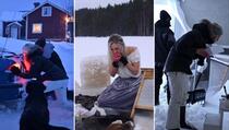 Život na sjeveru Švedske: Probijanje kroz snijeg i pranje veša u zaleđenom jezeru