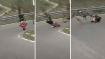 Poznati slovenački biciklista stravično pao na glavu