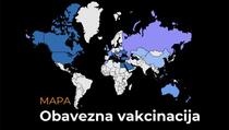 Mapa: Zemlje koje uvode obaveznu vakcinaciju