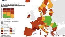 Europa objavila novu korona kartu: Ovo su dijelovi koji su crvenom
