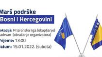 U subotu marš podrške suverenoj, jedinstvenoj i građanskoj BiH