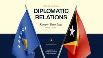 Kosovo i Istočni Timor uspostavili diplomatske odnose