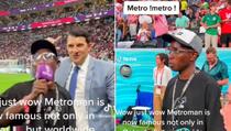 Popularni "metro-men" se družio sa navijačima na stadionu u Kataru