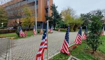 Akcija NVO: Dvorište vlade ispunjeno američkim zastavama