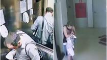 Žena se porodila u liftu, nadzorna kamera sve snimila
