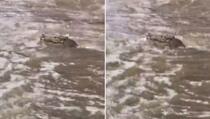 Haos u Australiji: Aerodrom potopljen, krokodili na - ulicama