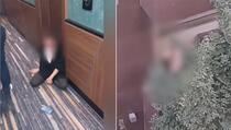 Uznemirujući snimak: Muškarac pretukao ženu pa je pokušao baciti s terase