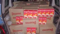 Zaplenjeno više od 900 kutija "plazme" na putu kod Gnjilana