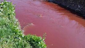 Crvena rijeka u Mališevu, mještanin tvrdi da se baca otpad iz klanice