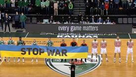 Košarkaši Zvezde odbili podržati Ukrajinu i izazvali skandal na utakmici Eurolige