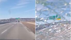 Kamera snimila trenutak užasa na autocesti: Evo zašto treba očistiti snijeg s auta