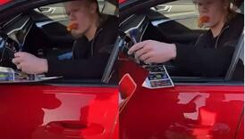 Haaland s mrkvom u ustima davao autograme iz automobila i nasmijao fanove