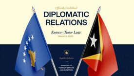 Kosovo i Istočni Timor uspostavili diplomatske odnose