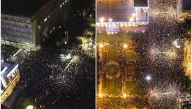 Vučić tvrdio da je na protestima u Beogradu bilo 2.490 ljudi, snimci iz zraka ga demantuju
