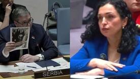 Burno u New Yorku: Vučić pokazao fotografiju Srpkinje, tvrdi da je silovana i ubijena na Kosovu