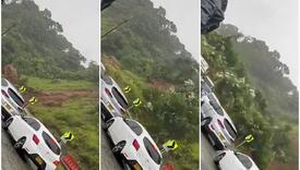 Uznemirujuće / Zastrašujući prizori iz Kolumbije: Ogromno klizište sručilo brdo na cestu