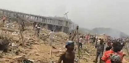 Strahovita eksplozija u Gani uništila grad, zgrade postale hrpe otpada