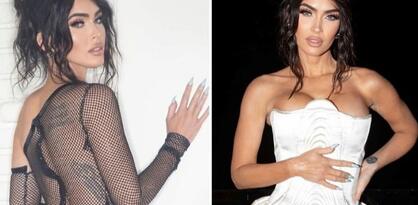Jedna noć i dva modna izdanja Megan Fox: Prozirna mrežasta haljina i bijela korzet kombinacija
