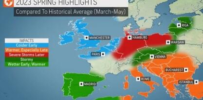 AccuWeather objavio prognozu za proljeće: Na Balkanu poplave i oluje, temperature više nego inače