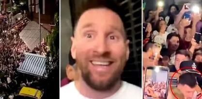 Messi izazvao haotične scene u Argentini nakon što je otkriven restoran gdje večera