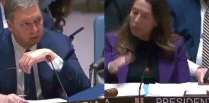 Verbalni okršaj u UN-u: Predsjedavajuća sjednice Vijeća sigurnosti zbog Vučića udarala po stolu