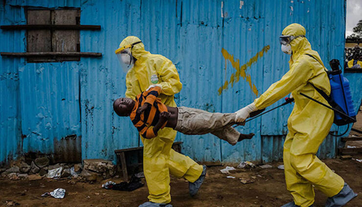Daniel Berehulak za New York Times. Žrtva ebole u Liberiji.