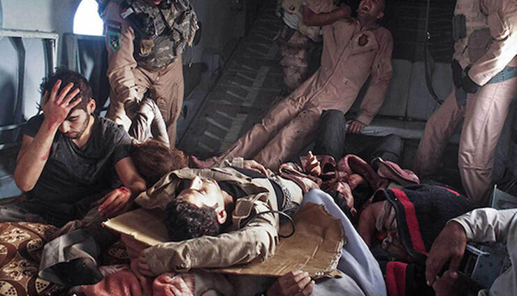 Moises Saman. Trup helikoptera koji pomaže žrtvama u Iraku.