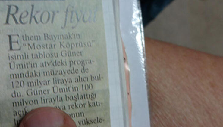 Članak u turskim novinama