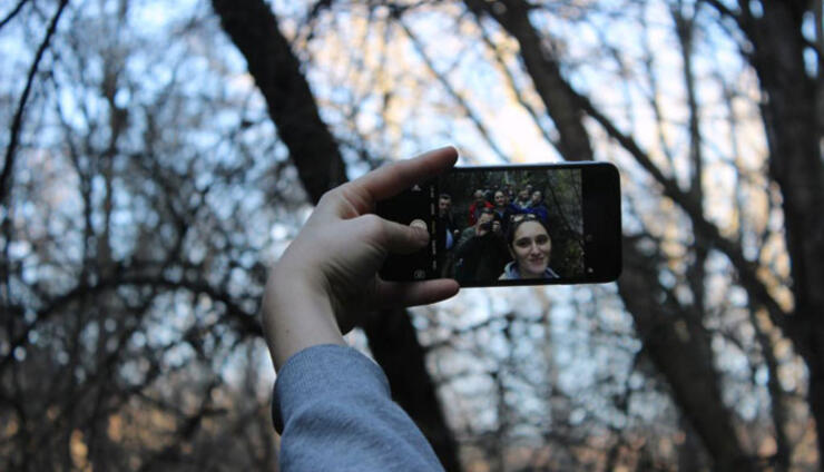 Selfi u selfiju u Kruševu. Foto: Admir Idrizi