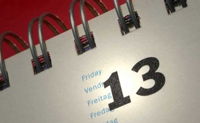 Svaki dan 2013. predstavljat će svojevrsni "petak 13"!