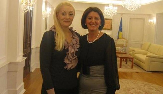 Sanija Murati sa predsjednicom Kosova Atifete Jahjaga