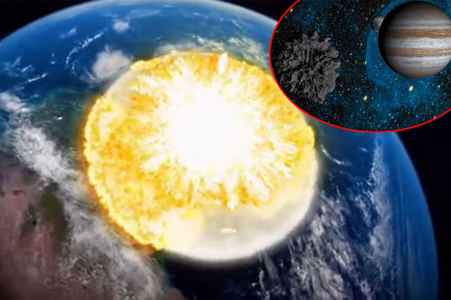 Jupiter potiskuje veliki asteroid na Zemlju! 