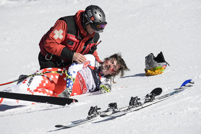Težak pad češkog skijaša